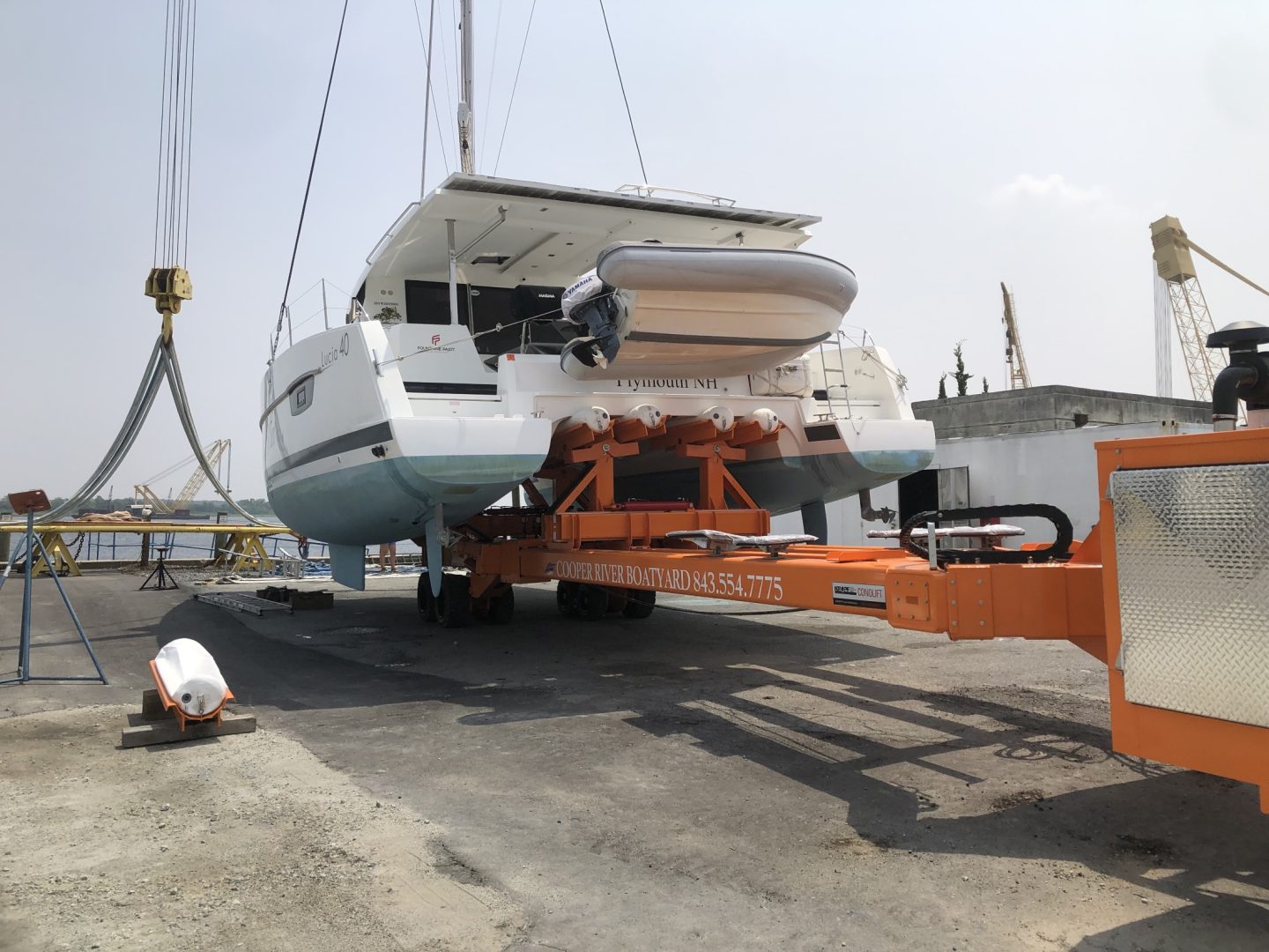 Conolift SP-50 - Hydraulic Trailer with Catamaran Bunks